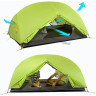 Палатка 2-местная NATUREHIKE MONGAR 6927595708088 NH17T007-M 20D сверхлегкая светло-зеленый