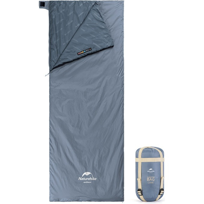 Ультралёгкий спальный мешок NATUREHIKE 6927595777947 тип конверт LW180 лето Blue Size M